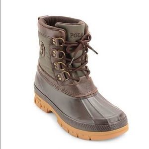 Polo Brown and olive lower men’s duck boots